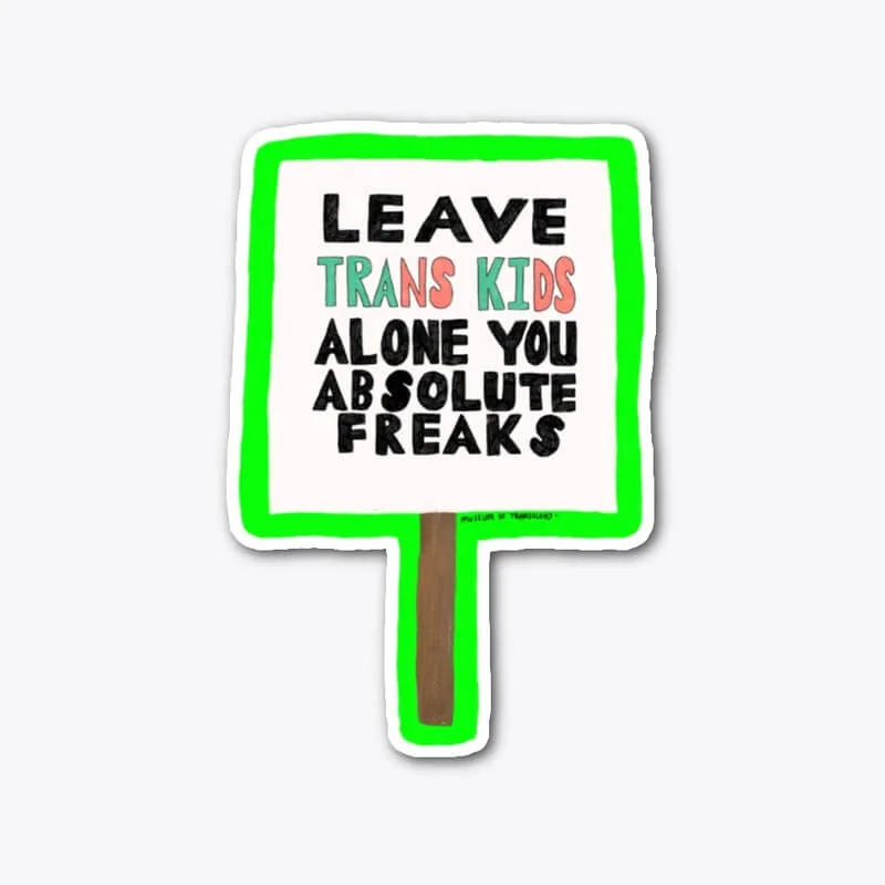 leave us alone sticker