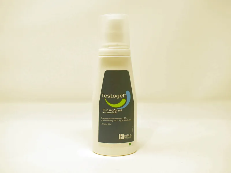 A bottle of testogel