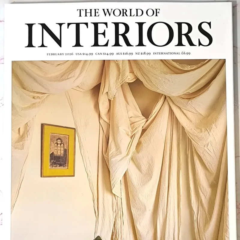Front cover of magazine - World of Interiors February edition